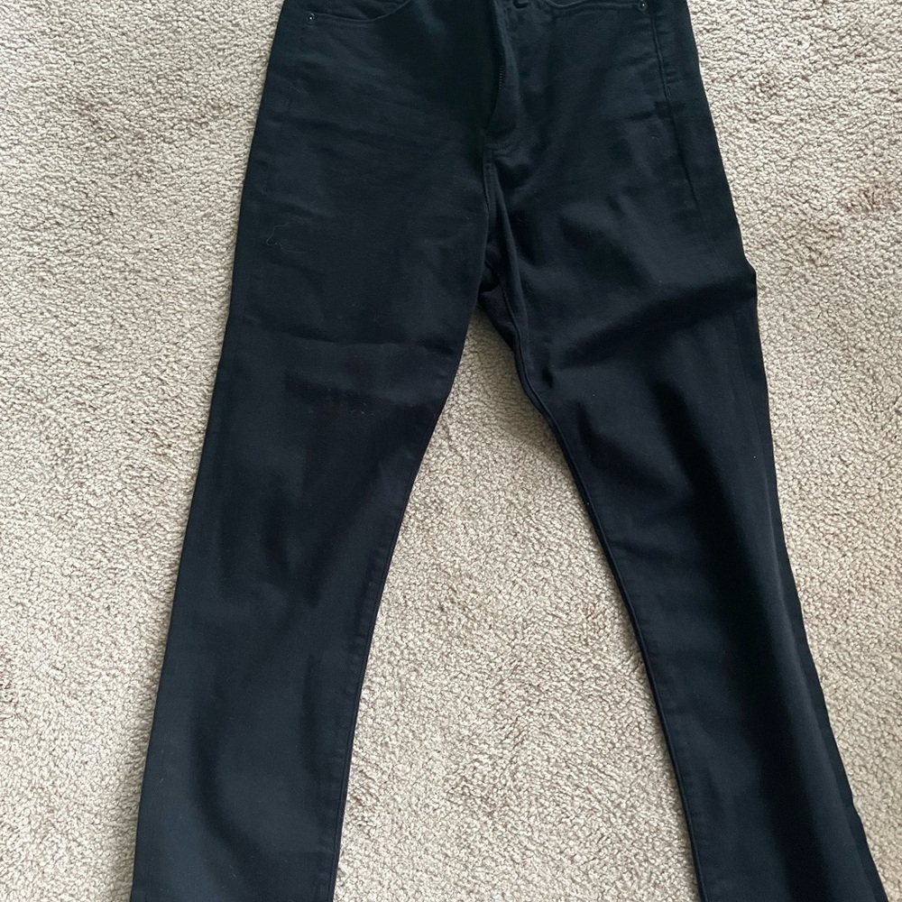 Express straight leg cropped jeans